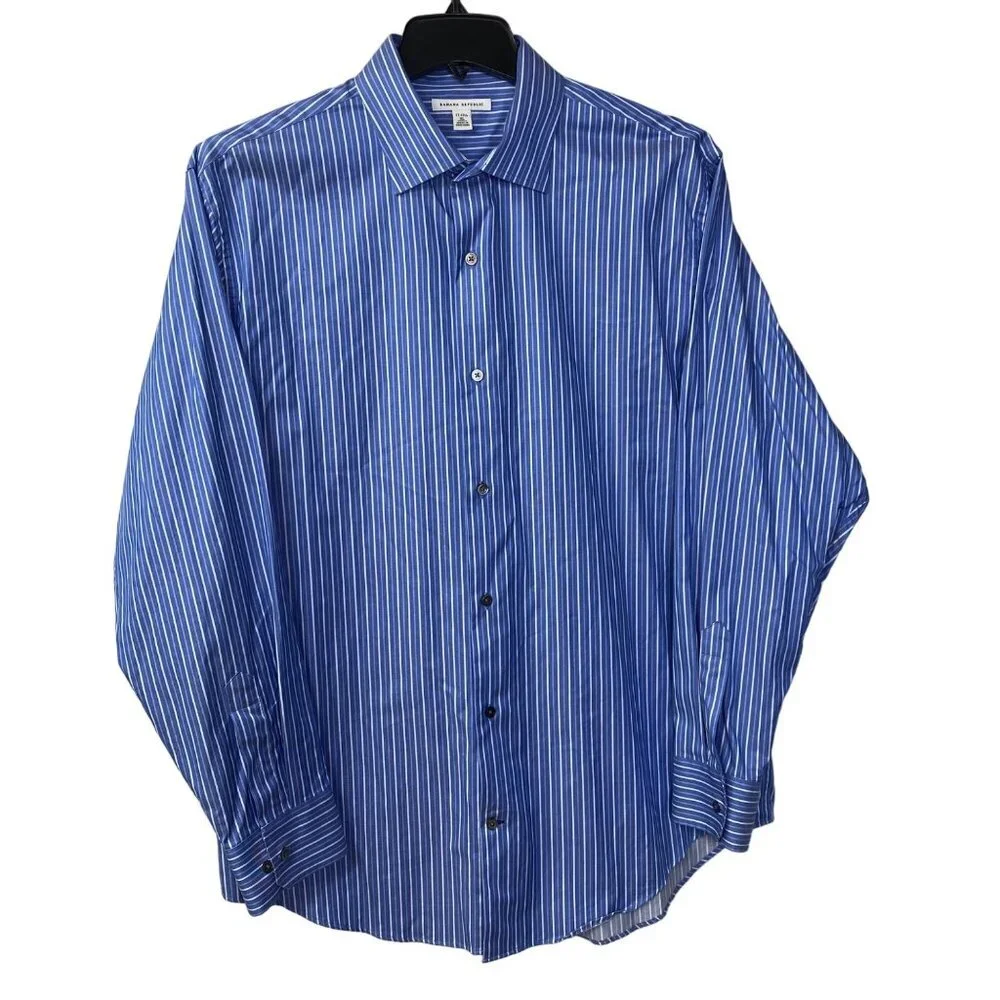 BANANA REPUBLIC MENS LONG SLEEVE SHIRTS‎ SIZE 17-17.5